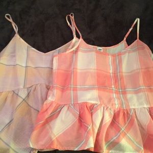 Flare bottom Spaghetti Strap Tank Top Size Small